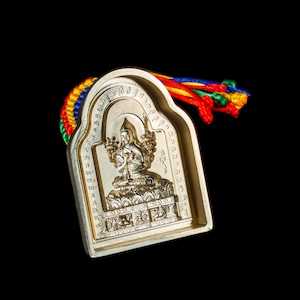 Tsa Tsa "Lama Tsongkhapa aka Je Rimpoche" Tibetan bronze mould | Buddhist art collection, big size: height — 9.5 cm, width — 7.3 cm