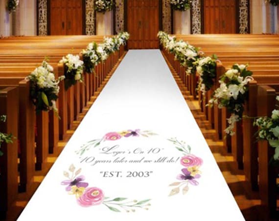 Personalised Wedding Aisle Runners - Any wording of your choice