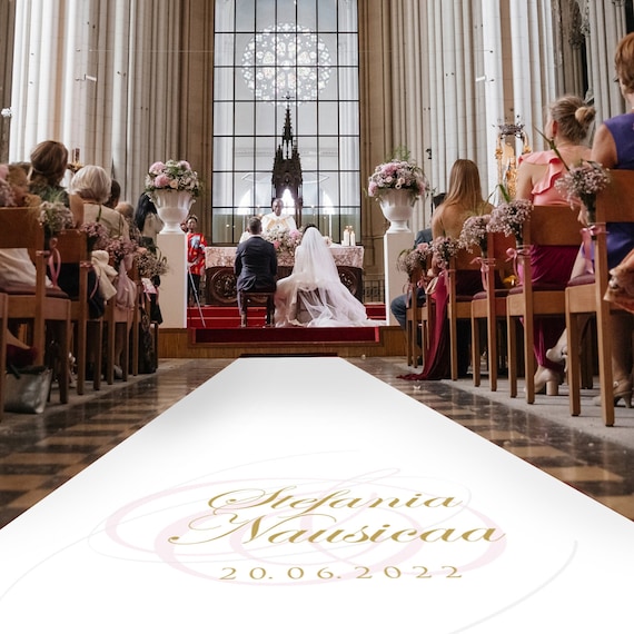 Personalise Wedding Aisle Runner Decoration - Eternity