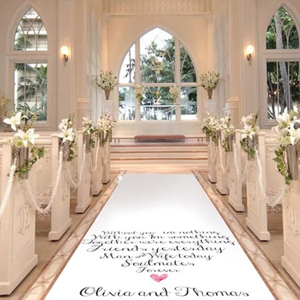 Wedding Aisle Runner Etsy