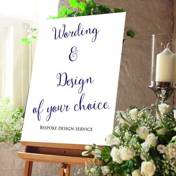 Design your own wedding sign