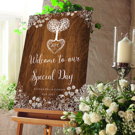 Tree of Life wedding sign