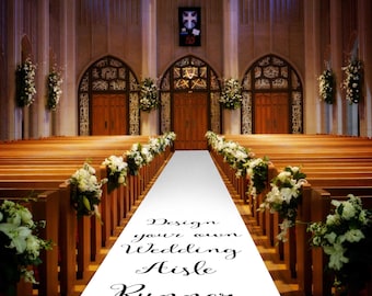 Design Your Own Aisle Runner - Personalised Wedding Aisle Runners