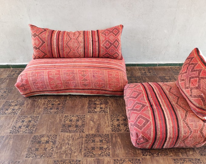 Vintage Moroccan Couch Moroccan Floor Sofa Boucherouite Moroccan