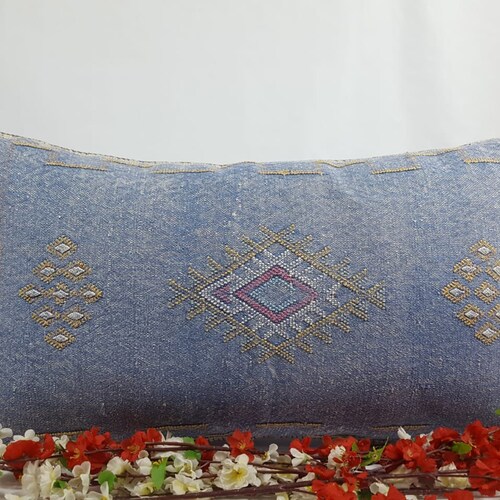 Large Moroccan sabra pilow Cactus Silk Sabra Pillow ,Vegan Pillow, shops Moroccan Cactus Silk Sabra, handmad pillow,home and living,home decor
