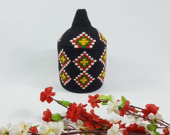 Marokkanische Korb Berber Korb afrikanischen Flechtkorb, handgewebte Korb, Aufbewahrungskorb