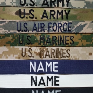 Sew-On with Fastener US Army Military Tape Multicam OCP Custom Name Tape Sew-On with Fastener US Army Military Tape Multicam OCP Custom Name Tape