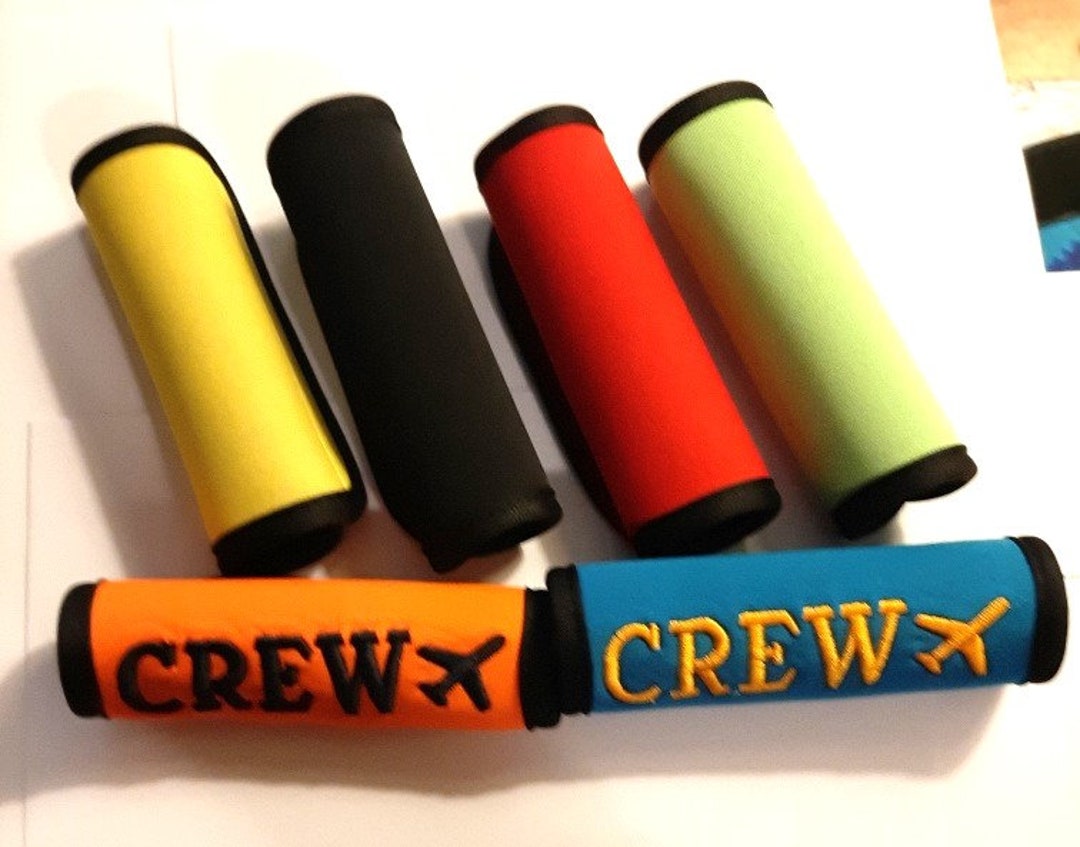 Crew Luggage Handle Wrap With CREW and JET Name Optional EMBROIDERED - Etsy