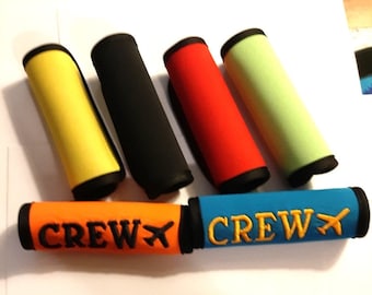 Crew luggage handle wrap with CREW and JET Name optional EMBROIDERED