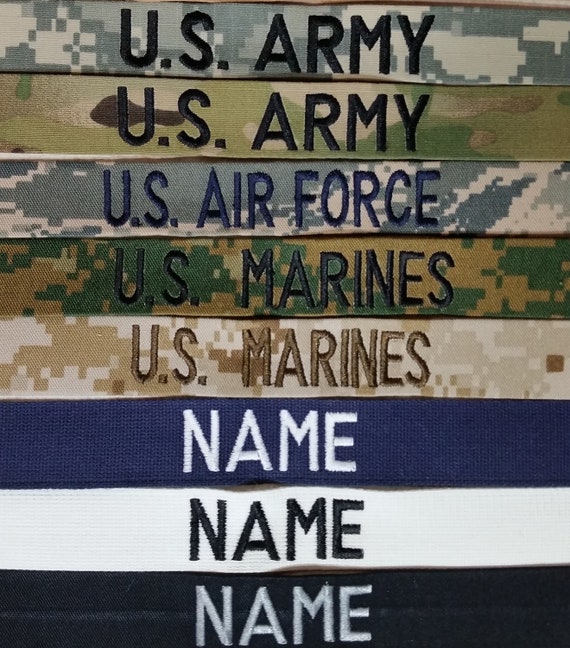 Name Tapes - Custom Uniform Nametapes, Made to Official US Military Specs, Sew on or Add Hook Fastener