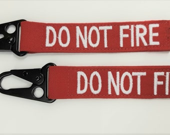 Set of  2 custom embroidered Heavy Duty  metal Sling Clip Gear Tags/luggage tag