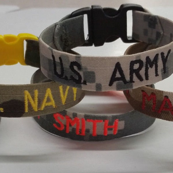 Military Nametape bracelet Custom
