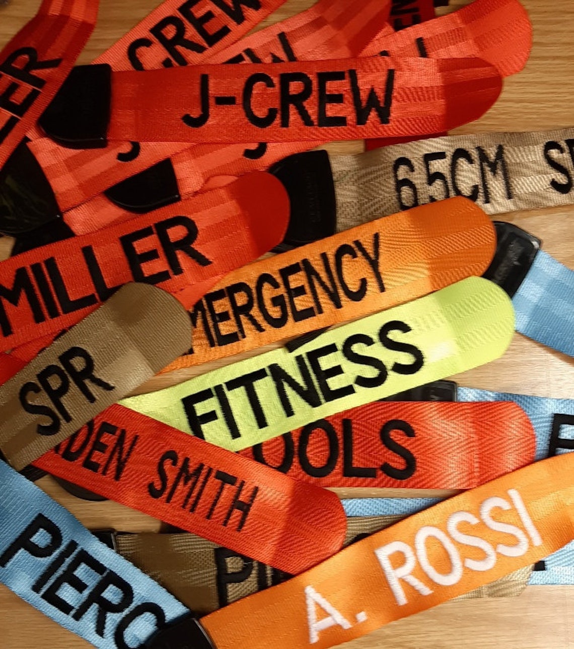 SET OF 3 EMBROIDERED Gear Tags Etsy