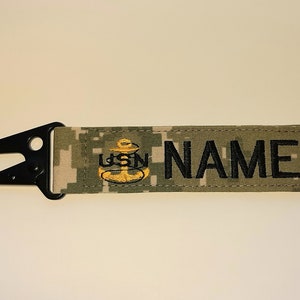 US NAVY with anchor Heavy Duty  metal Sling Clip Gear Tag/bag tag/luggage tag