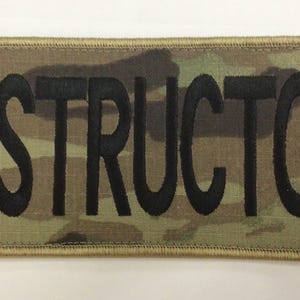 Tactical/Military/dog harness/custom embroidered patches with hook fastener sewn to back