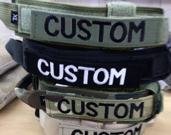 Tactical Dog Collar Military Grade Personalized. Free mini ocp flag patch with purchase