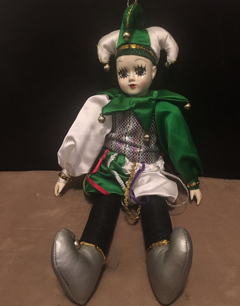vintage jester doll