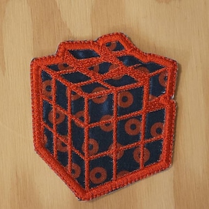 9th Cube handmade sew on patch phish phan embroidered patch new year 2021 - 2022