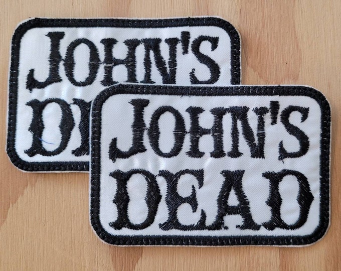 John's DEAD handmade sew on patch
