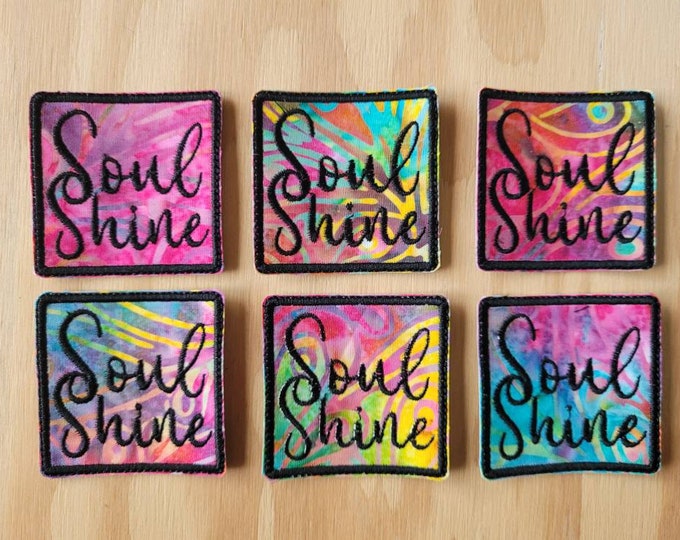 Soul Shine handmade sew on patch inspired by Warren Haynes beautiful song Soulshine Allman Brothers / Govt Mule fan art