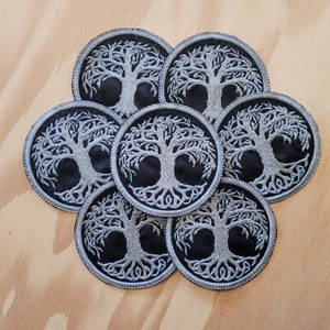 Handmade Yggdrasil Tree of Life Embroidered Patch