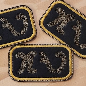Död handgjord broderad sy-på-lapp