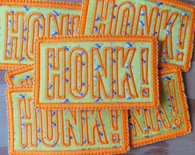 Honk ! Goose fan handmade sew on patch