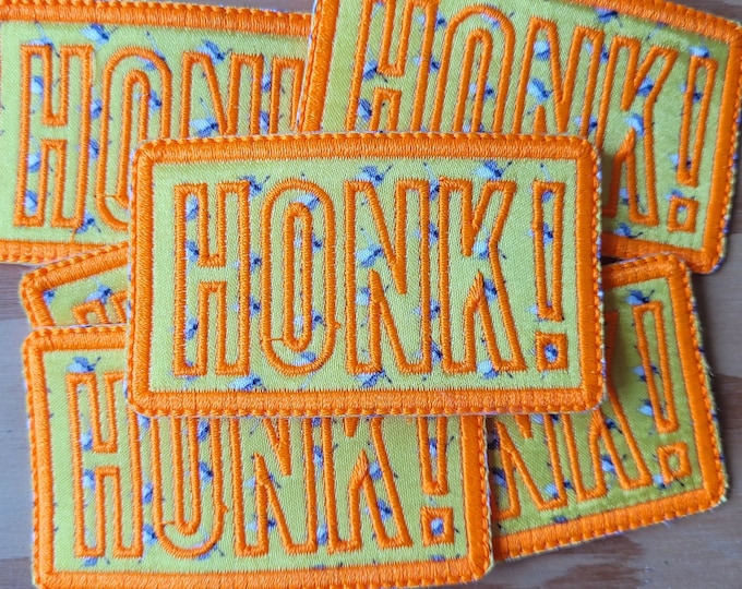 Honk ! Goose fan handmade sew on patch