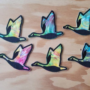 Gans handgemachter gestickter Aufnäher