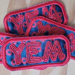 YEM donuts phan art handmade sew on patch