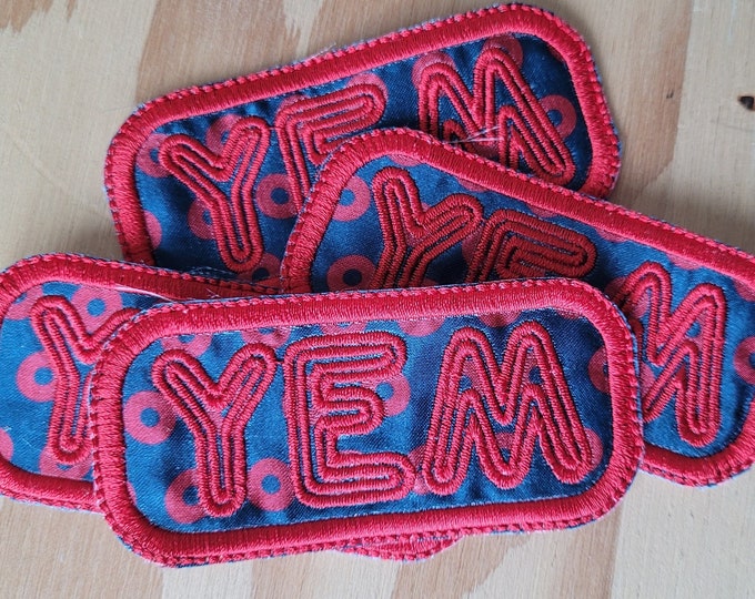 YEM donuts phan art handmade sew on patch