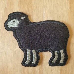 Black Sheep handmade sew on patch