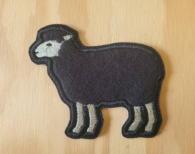 Black Sheep handmade sew on patch
