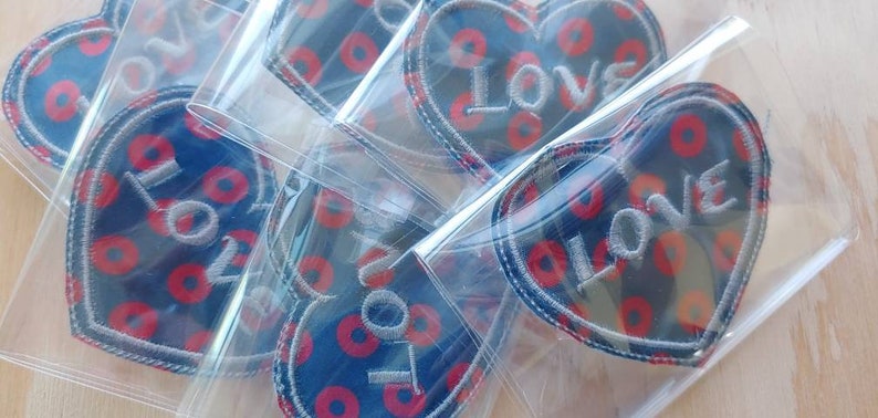 I love Donuts sew on patch Phish Phan Art patches Fishman donut print fabric