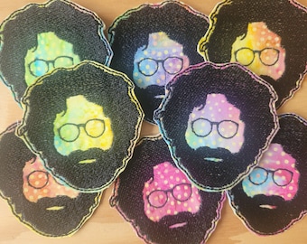 Jerry Garcia handmade sew on embroidered patch