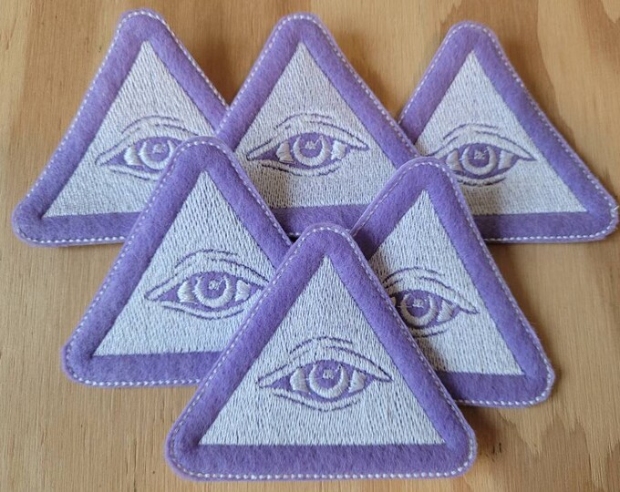 I'll be watching you.  Handmade sew on  patch Embroidered patches Eye of Horus Eye of Providence Eye of God Mason Symbol Dollar Bill 3rd eye