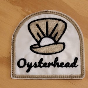 Austernkopf Aufnäher zum Aufnähen