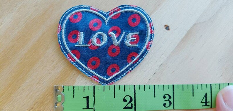 I love Donuts sew on patch Phish Phan Art patches Fishman donut print fabric