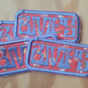 BMFS handmade embroidered sew on patch on inspired by Billy Strings