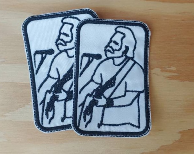 Bobby handmade embroidered sew on patch