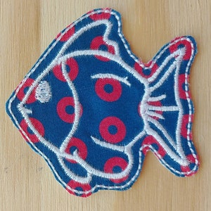 Phishy Donuts fan art handmade sew on patch Phish Fishman Donut embroidered patches.