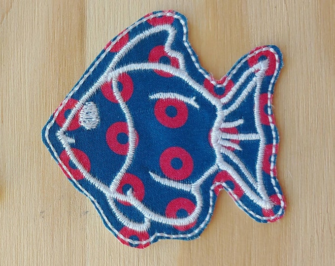 Phishy Donuts fan art handmade sew on patch Phish Fishman Donut embroidered patches.
