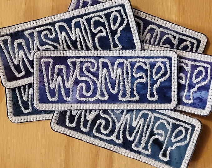 WSMFP handmade sew on patch.  Widespread Panic fan art Embroidered sew on patches.