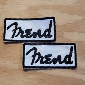 Frend handmade sew on patch, Twiddle fan art for fellow Frends.