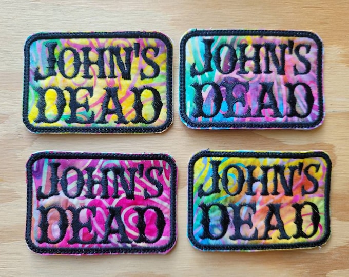 John's DEAD handmade sew on patch