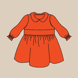 Baby girls boho dress, Girls sewing pattern, baby sewing pattern pdf , baby dress pattern , baby sewing patterns , sewing patterns for girls