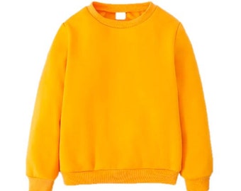 Kinder Sweatshirt mit Rundhalsausschnitt, Schnittmuster pdf download, Schnittmuster Kleinkind, Schnittmuster für Kinder