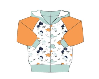 HOODIE Baby sewing pattern pdf, sewing pattern size 6 months, sewing pattern pdf , kids sweatshirt sewing patterns