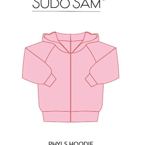 hoodie SWEATSHIRT sewing pattern PDF, kids sewing pattern size 3 years , instant download sewing patterns, easy pdf sewing pattern