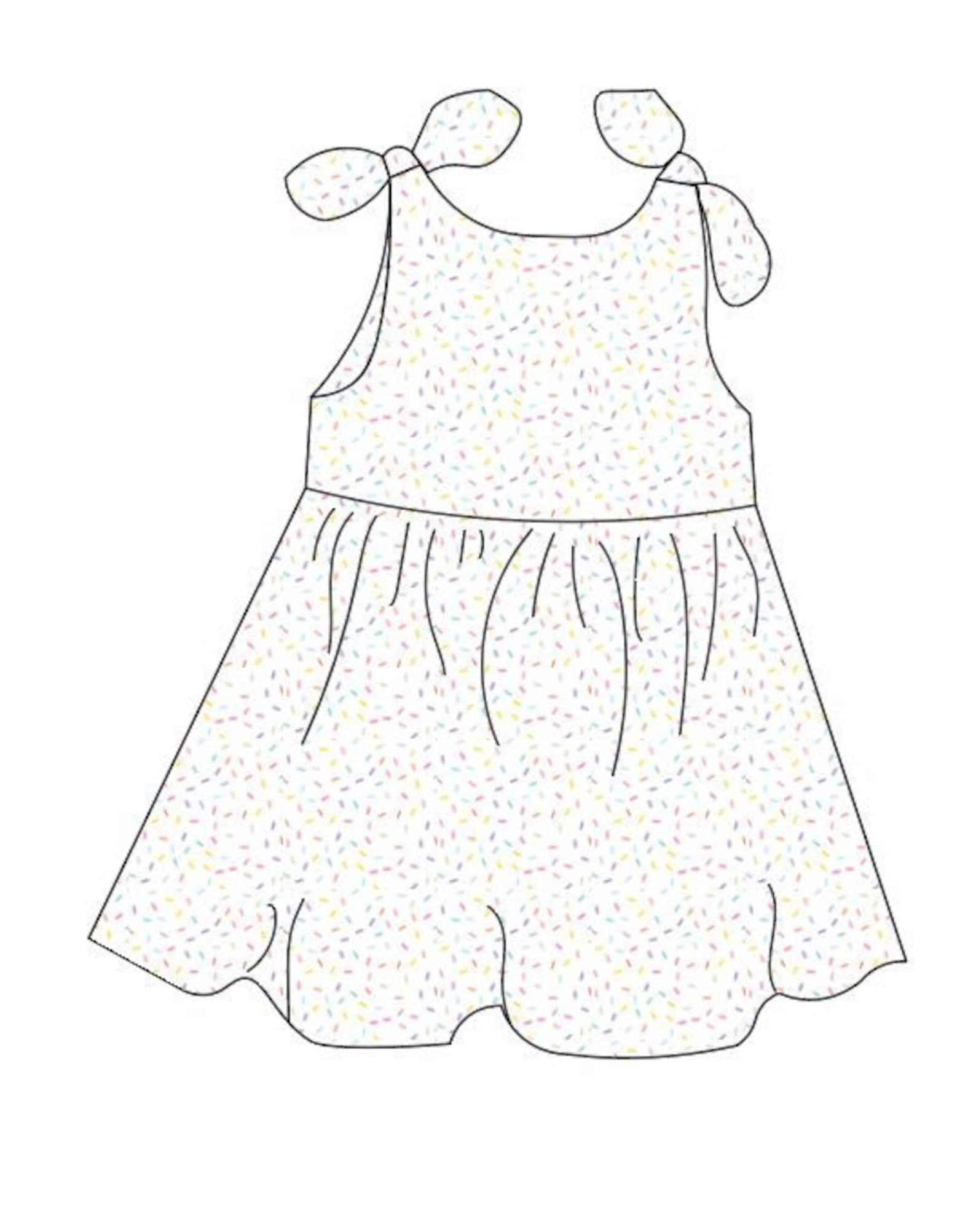 Baby Dress Pattern Pdf Girls Sewing Patterns Baby Sewing Etsy